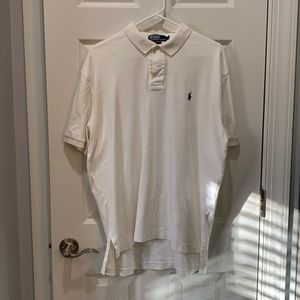 Men’s Ralph Lauren polo, white, short sleeve